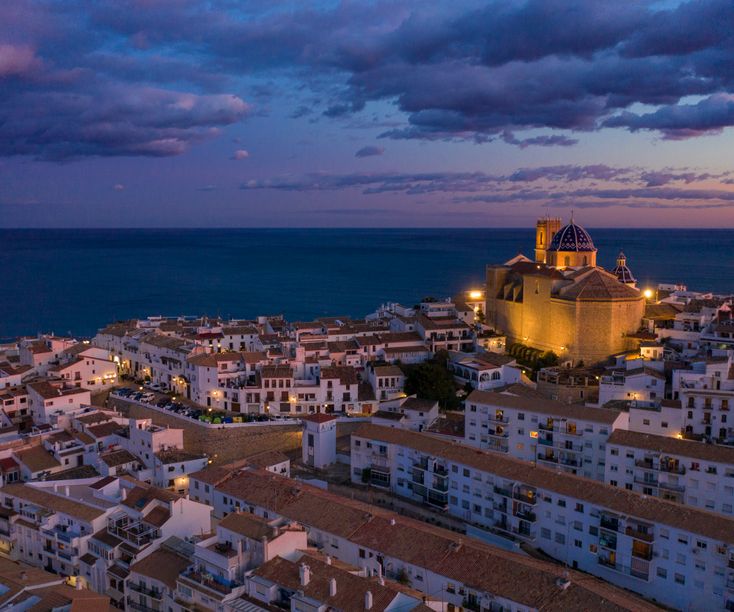 Altea Old town by night
